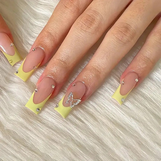 Butterfly Rhinestone NAILS
